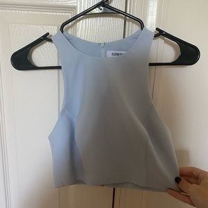 Elizabeth and James light blue crop top - size XS